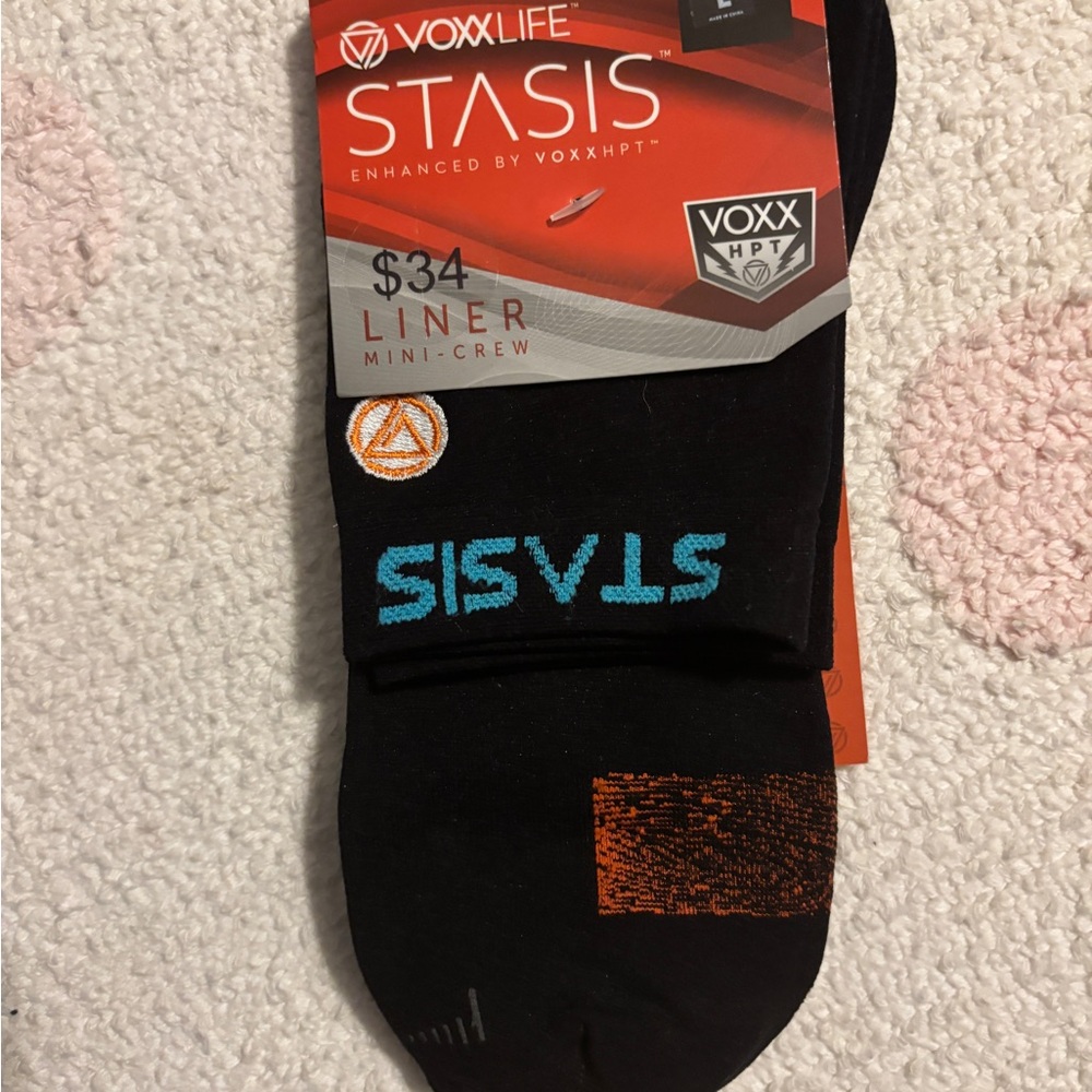 VoxxLife Stasis Black mini crew liner Socks